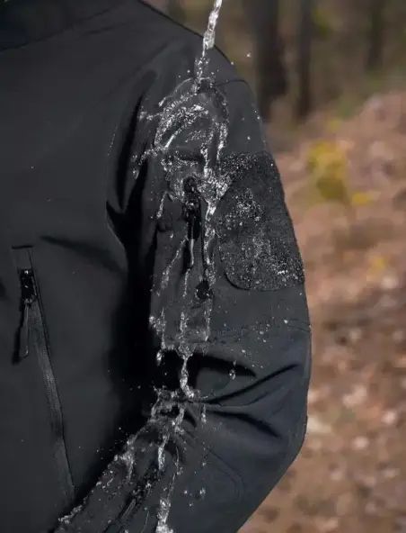 Куртка софтшел Чорна Soft Shell на флісі розмір S 6228 фото