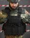 Тактична плитоноска з чотирма точками швидкого скидання Asdag black ВТ6796 розмір Один розмір 85794 фото 2