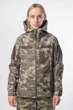 Куртка женская Soft Shell Military Пиксель на флисовой подкладке размер XS 04096-XS фото