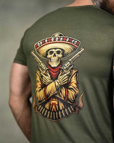 Тактична футболка SELION Mexico олива ТР6848 розмір M 95493 фото