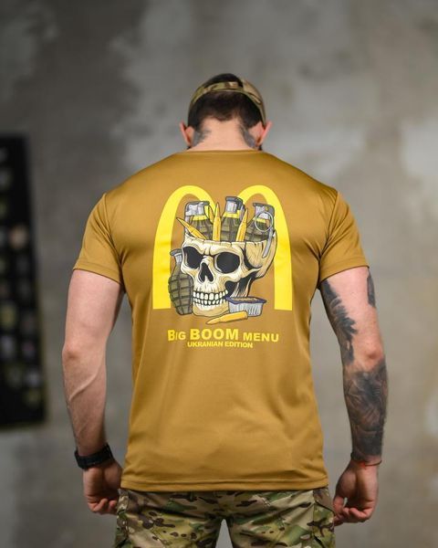 Тактична футболка SELION Boom menu coyot ТР6764 розмір M 95272 фото