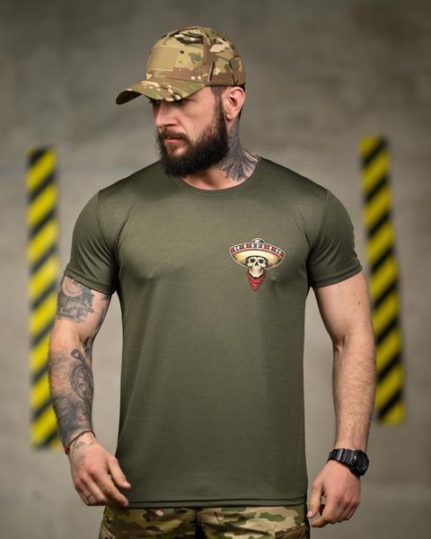 Тактична футболка SELION Mexico олива ТР6848 розмір M 95493 фото