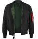Куртка тактична Mil-Tec бомбер MA-1 Flyers Jacket Чорний розмір S 04891-S фото 4
