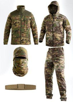 Тактичний костюм softshell 5в1 мультикам,демісезонний костюм мультикам 5в1,костюм софтшелл мультикам осінній,костюм мультикам зсу розмір S 94609 фото