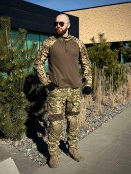 Військовий комплект піксель 2 в 1 Убакс + Штани з Наколінниками G3 mm14 Military розмір S 02667-S фото
