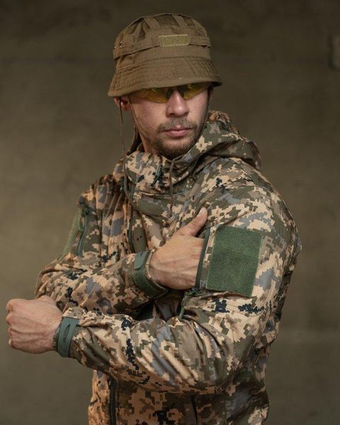 Демісезонний костюм піксель, костюм піксель осінній, військовий костюм софтшел, осінній костюм піксель, форма осіння зсу розмір S 89459 фото