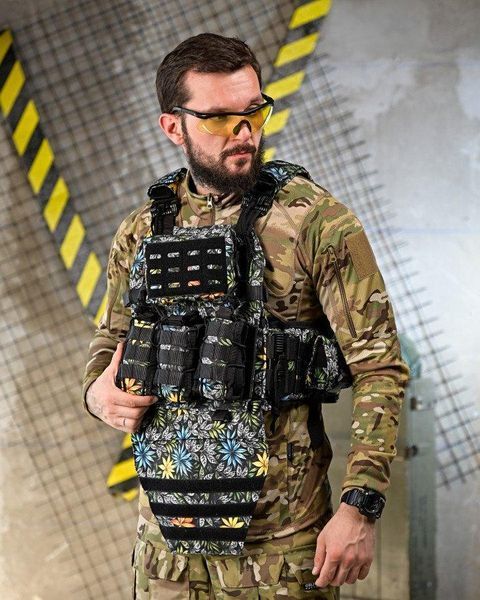 Плитоноска 4 швидких скидань з напашником NETFLIX VTM ПП4638 розмір Один розмір 93118 фото