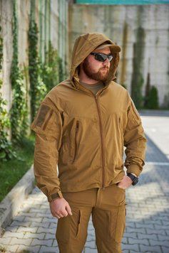 Куртка штормова Tactical KS-Pro Coyote (койот) розмір 46 478802 фото