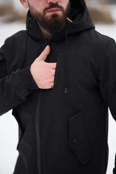 Куртка чоловіча soft shell Intruder чорна розмір S 159039997546 фото
