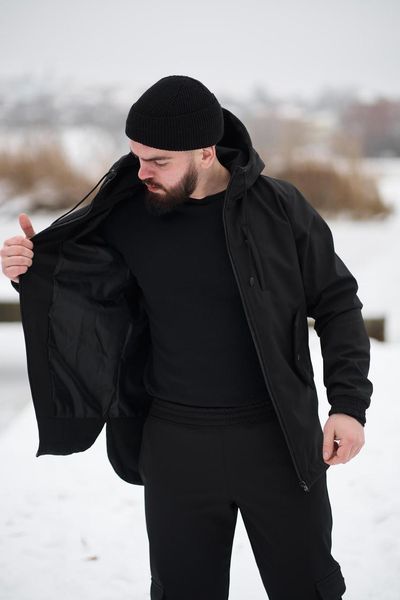 Куртка чоловіча soft shell Intruder чорна розмір S 159039997546 фото