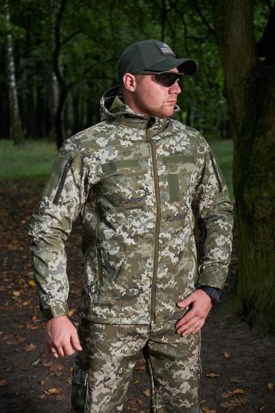 Костюм Soft Shell Combat Tactical піксель ЗСУ розмір 46 64002 фото