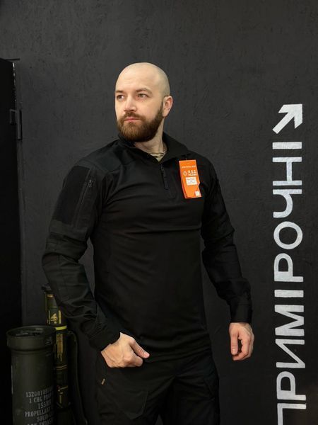 Тактичний Військовий Убакс Чорний 4.5.0 Покращений Black Under Body Armor Combat Shirt розмір 46 03088-46 фото