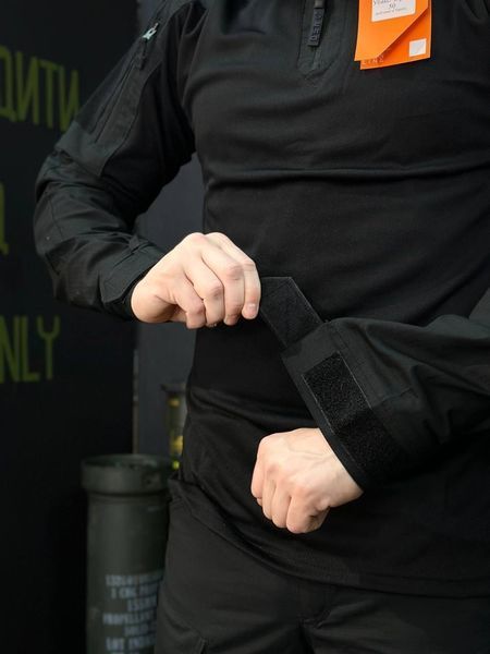 Тактичний Військовий Убакс Чорний 4.5.0 Покращений Black Under Body Armor Combat Shirt розмір 46 03088-46 фото