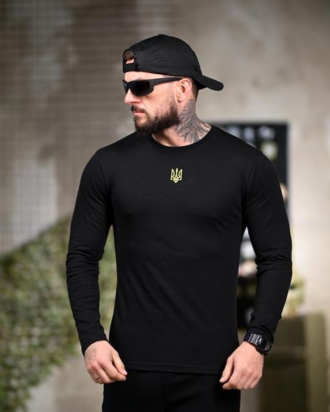 Лонгслив &ldquo;Тризуб&rdquo; Black Edition ВТ7115 размер S 50336 фото