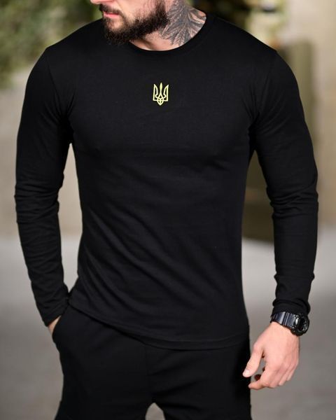 Лонгслив &ldquo;Тризуб&rdquo; Black Edition ВТ7115 размер S 50336 фото