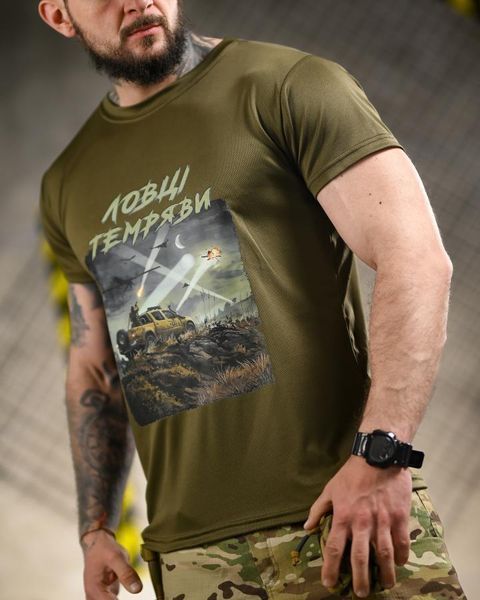 Тактична футболка BORN OF WAR Ловці темряви олива ВТ4719 розмір S 96184 фото