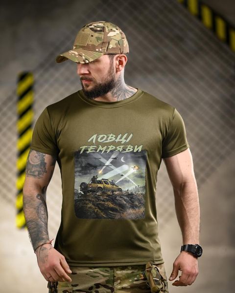Тактична футболка BORN OF WAR Ловці темряви олива ВТ4719 розмір S 96184 фото