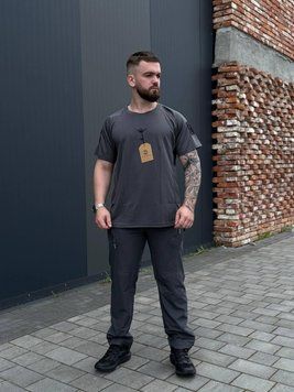Літній комплект Сірий Штани + Футболка Neylon Balance Yinren розмір S 03674-S фото