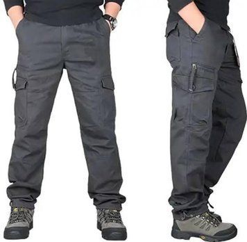 Літні Тактичні штани карго Combat X Cargo Сірий 04703-XL фото