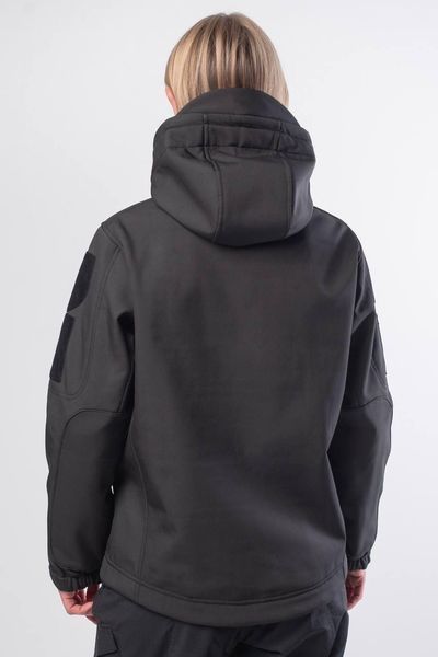 Куртка жіноча Soft Shell Black Military Чорна на флісовій підкладці розмір XS 04097-XS фото