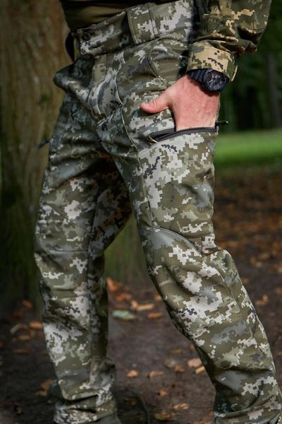 Штани Soft Shell Military піксель ЗСУ розмір S M-40 фото