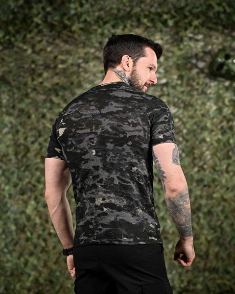 ХЛОПКОВАЯ тактическая футболка PATRIOT MultiCam black ДЛ6383 размер 44/46 91559 фото