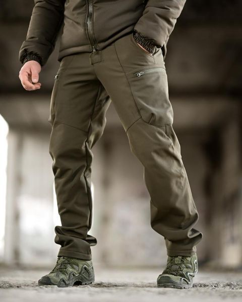 Зимовий тактичний костюм олива softshell,костюм олива зимовий,чоловічий костюм олива зимовий військовий костюм олива нгу зимовий розмір M 94701 фото