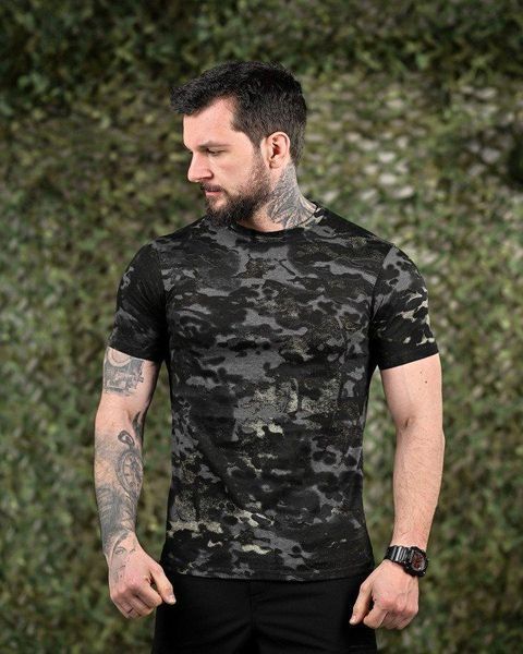 ХЛОПКОВАЯ тактическая футболка PATRIOT MultiCam black ДЛ6383 размер 44/46 91559 фото