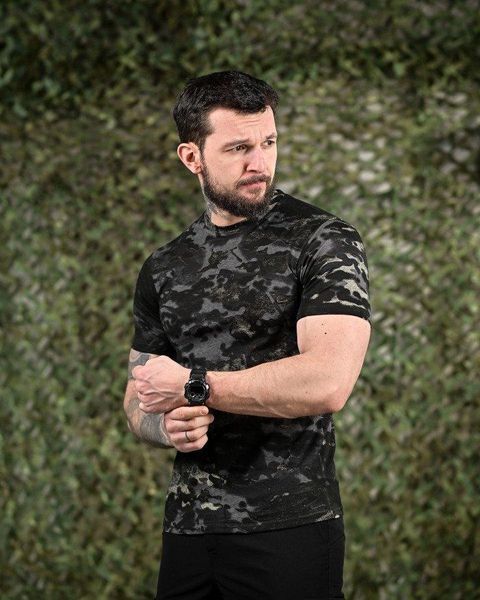 ХЛОПКОВАЯ тактическая футболка PATRIOT MultiCam black ДЛ6383 размер 44/46 91559 фото