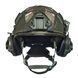 Шолом тактичний олива Fast TEAM WENDY Helmet NIJ IIIA + Навушники Earmor M31 MOD3 з чебурашкою +&nbsp;ліхтарик + кавер розмір S Fast13 фото 5