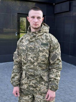 Куртка тактична піксель від костюму "Гірка 5" розмір 44-46 00978-46 фото
