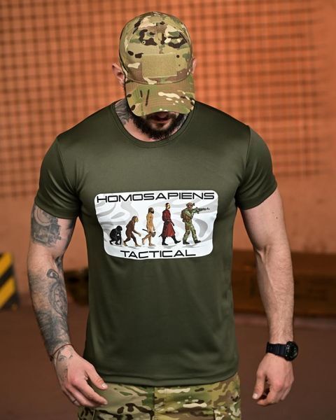 Тактична футболка SELION Tactical oliva РН2537 розмір M 96242 фото