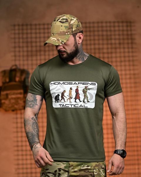 Тактична футболка SELION Tactical oliva РН2537 розмір M 96242 фото
