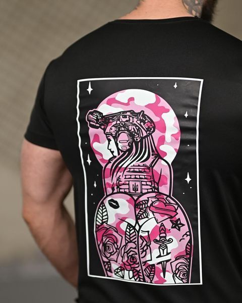 Тактична футболка SELION Girl black ТР6931 розмір M 95608 фото