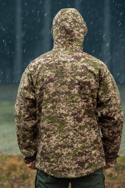 Военная куртка на флисе Soft Shell Military хищник размер S 02607-S фото