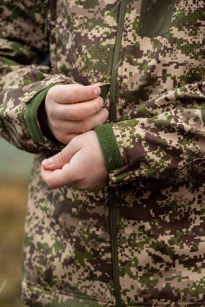 Военная куртка на флисе Soft Shell Military хищник размер S 02607-S фото