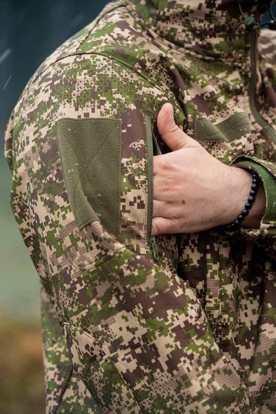 Военная куртка на флисе Soft Shell Military хищник размер S 02607-S фото