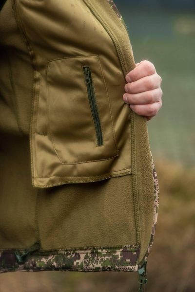 Военная куртка на флисе Soft Shell Military хищник размер S 02607-S фото