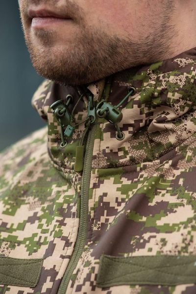 Военная куртка на флисе Soft Shell Military хищник размер S 02607-S фото