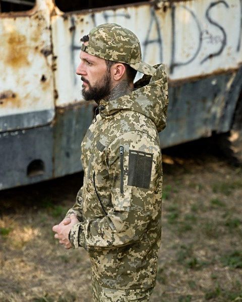 Куртка піксель, куртка піксель зсу, куртка піксель весняна, тактична куртка з липучками, куртка зсу мм14 розмір S 86775 фото