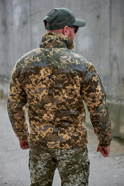 Флісова кофта піксель з накладками Military розмір 46 77751 фото