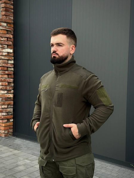 Флисовая кофта B&L olive размер 46 01736-46 фото