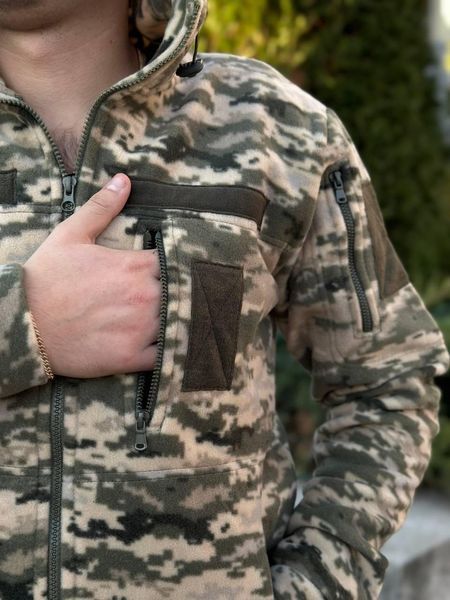 Флісова кофта GEN 10 Піксель з капюшоном розмір 46 02153-46 фото