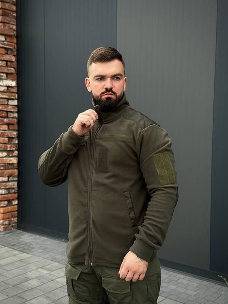 Флисовая кофта B&L olive размер 46 01736-46 фото
