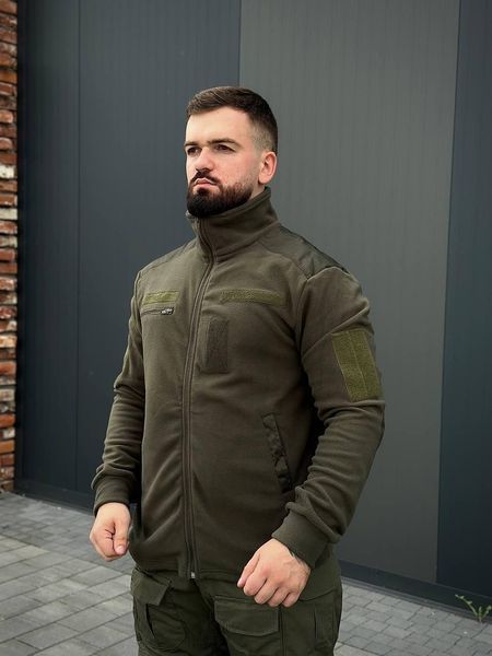 Флисовая кофта B&L olive размер 46 01736-46 фото