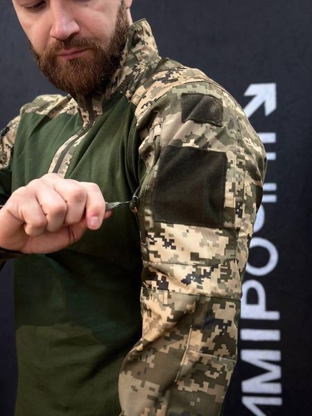Тактичний Військовий Убакс Олива /Піксель 4.5.0 Покращений Under Body Armor Combat Shirt розмір 46 03101-46 фото
