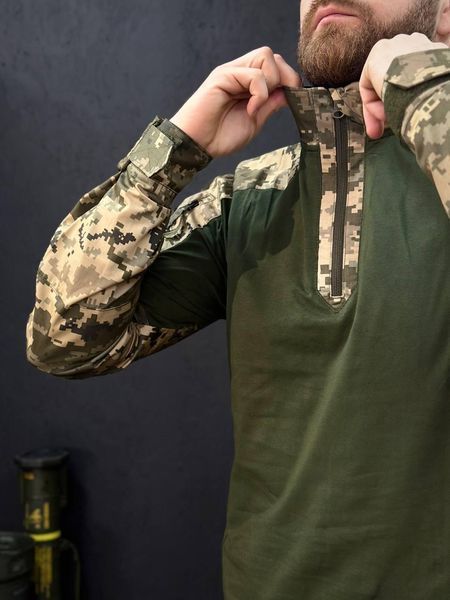 Тактичний Військовий Убакс Олива /Піксель 4.5.0 Покращений Under Body Armor Combat Shirt розмір 46 03101-46 фото