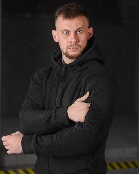 Тактичний флісовий костюм чорний, спортивний костюм зсу чорний, флісовий костюм, спортивний костюм зсу розмір S 90342 фото