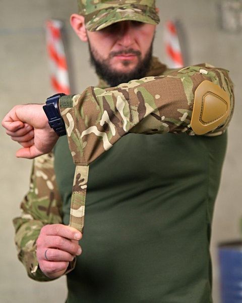 Летний тактический костюм мультикам, костюм мультикам + кепка, военный костюм мультикам, летний костюм ЗСУ размер S 92817 фото
