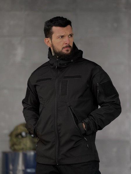 Демисезонная тактическая куртка софтшел lion black ВТ5053 размер S 91274 фото